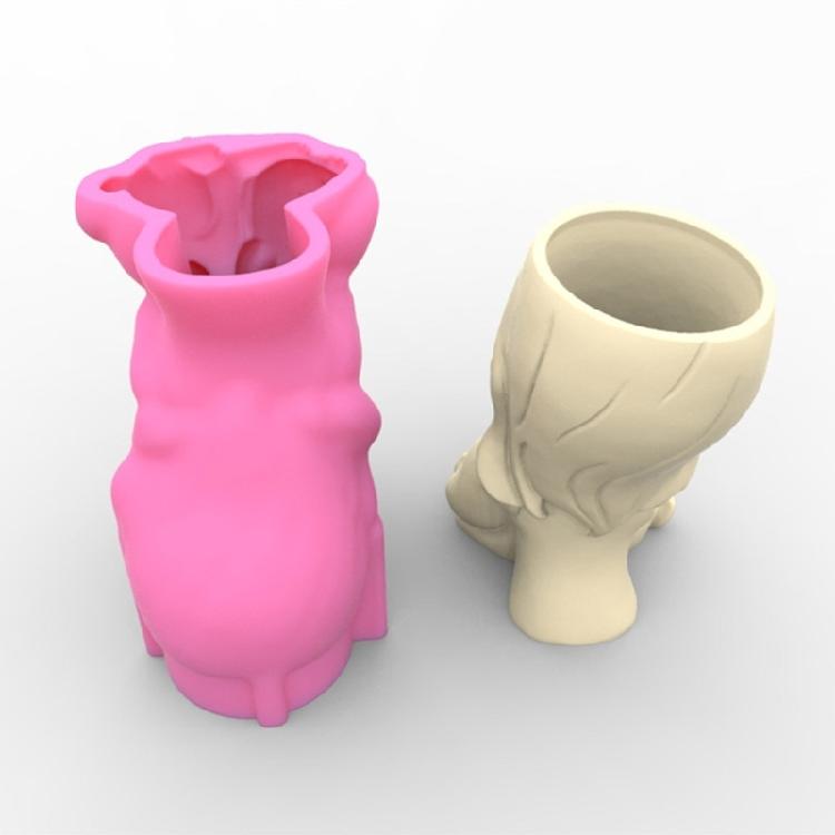 Forma na květináč Silikonová Květináč na sukulenty Rostlina Vintage Forma Beton Cement