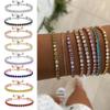 Adjustable Colorful Birthstone Tennis Bracelets for Women 4MM Crystal Bangle Girls Hand Chain Trend Jewelry Accessories H133