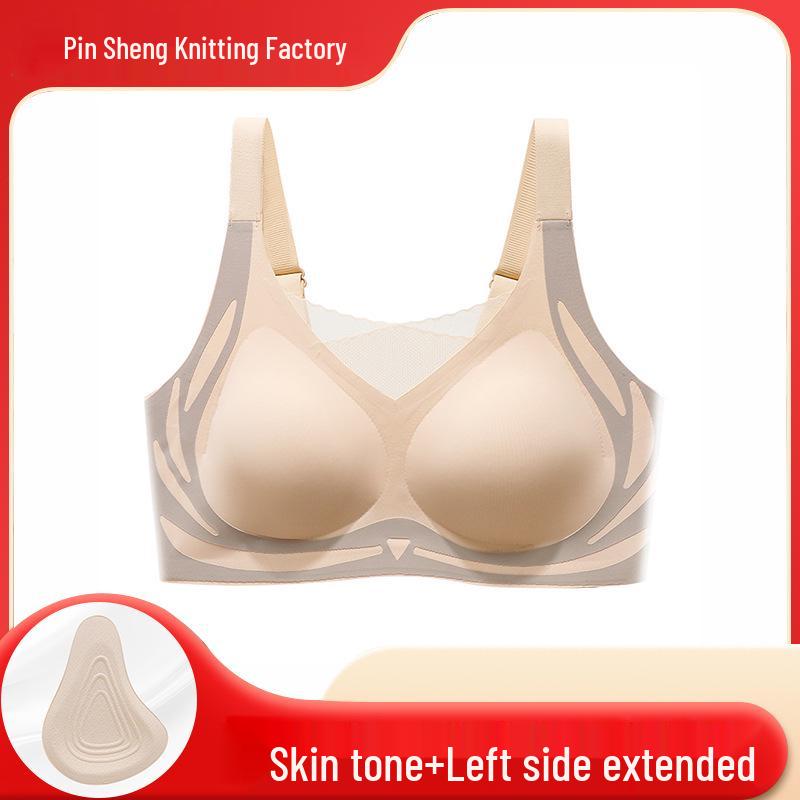Women's Seamless Post-Mastectomy Bra with Breathable Silicone Prosthesis