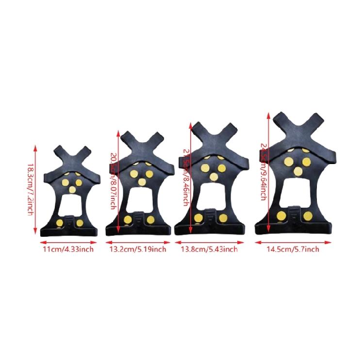 NonSlip Winter Ice Grippers with 10 Teeth Ice Snow Grip Snow Ice Claw Winter Shoe Boot Cleats Ice Grippers Enduring