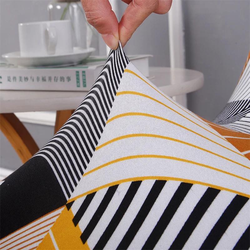1/2/4/6Pc Shell Chair Cover Floral Printed Navidad Funda Silla Stretch Spandex Kitchen Dining Chair Covers Home Party Decor