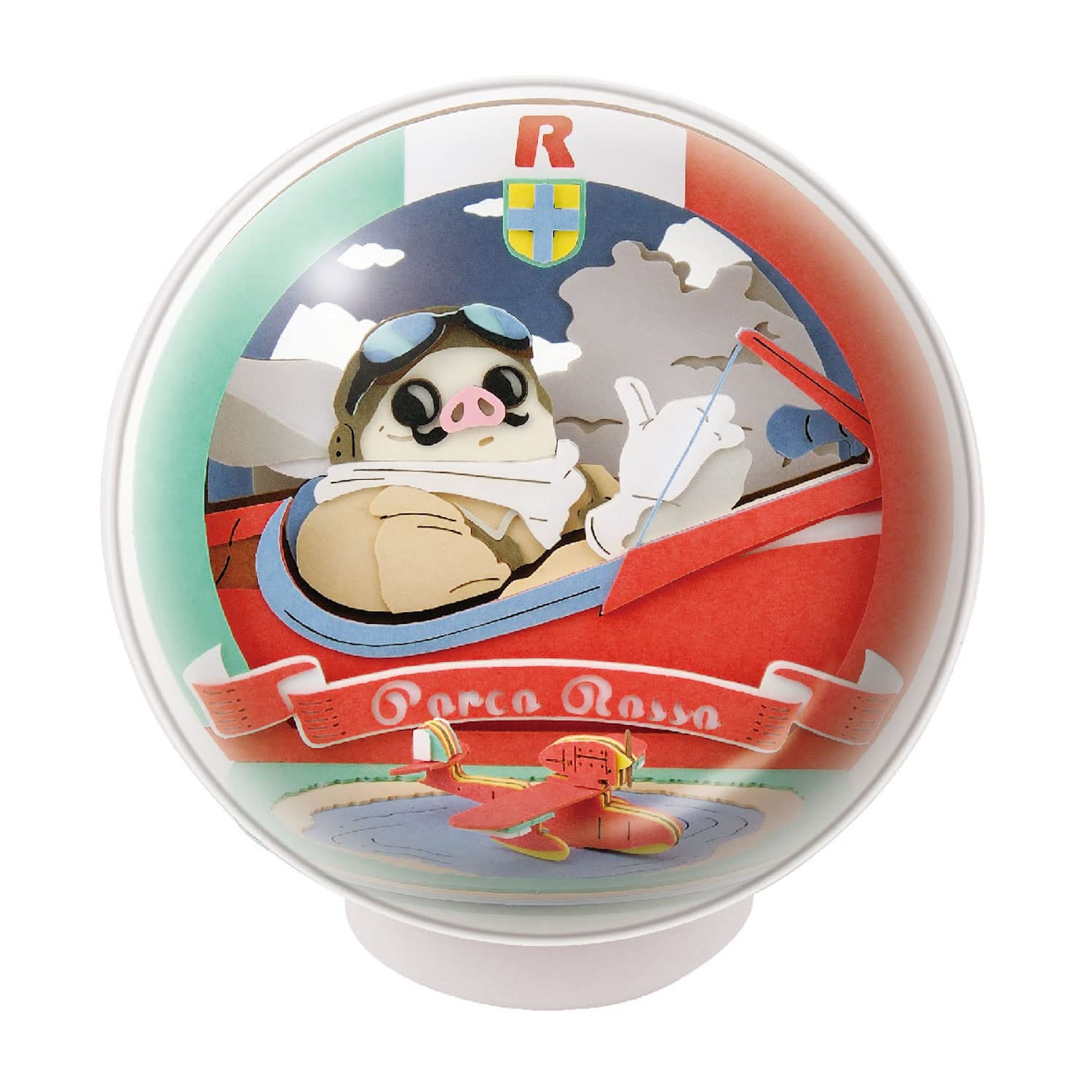 

ENSKY Paper Theater -Ball- Studio Ghibli Flying Boat Pilot Porco Rosso PTB-12