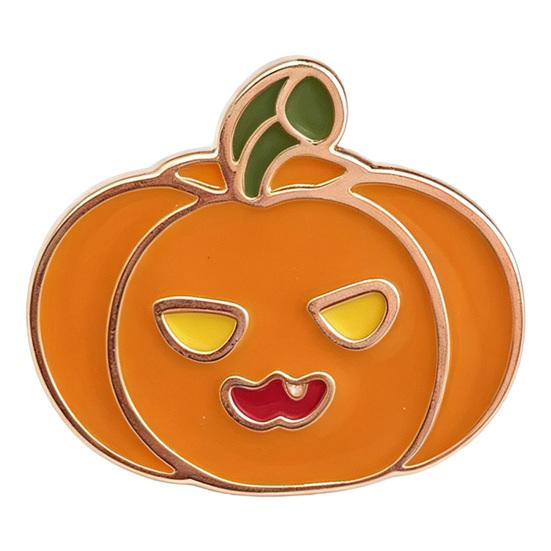 Spooky Halloween Enamel Brooch Pin, Pumpkin Ghost Skull Haunted House Pin, Decorative Accessory for Sweaters Coats Bags A