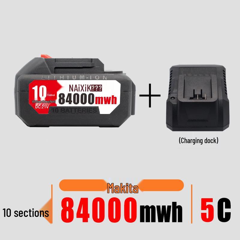 21V Electric Wrench Battery Compatible with Dayi Makita-Style Tools, Angle Grinder, Chainsaw, Lithium Battery