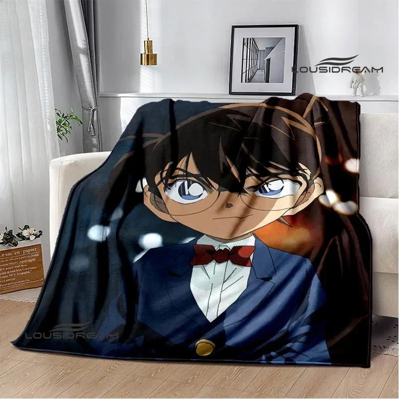 Detective Conan Cartoon Printed Blankets Picnic Blanket Warm Flannel Blankets Home Bed Linings Blankets for Beds Birthday Gift