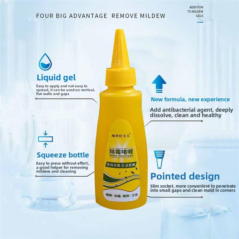 Silný gel na odstraňování plísní - Pronikavý čistič Koupelna Lednice Stěna & Silikonová těsnění Odstraňovač skvrn Domácí potřeby