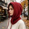 Full Coverage Headgear for Outdoor Sports Winter Balaclava Hat Men And Women Windproof Fashionable Knit Hood Autumn Knitted Hooded Neckerchief,
