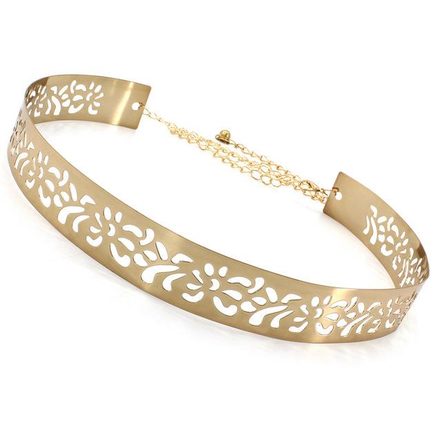 European & American Fashion Mirror Waist Chain - Metal Iron Belt & Decorative Skirt Seal, Available In 2.0cm and 3.5cm Widths