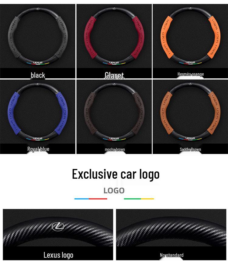 Lexus Steering Wheel Cover: Genuine Leather & Suede for UX, NX, RX, LX, CT