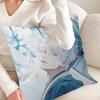 JJujutsu Anime Selfadhesive Pillowcase Toon Gift Cushion Cover Bedroom Home Sofa Chair Seat Decor Pillow Case