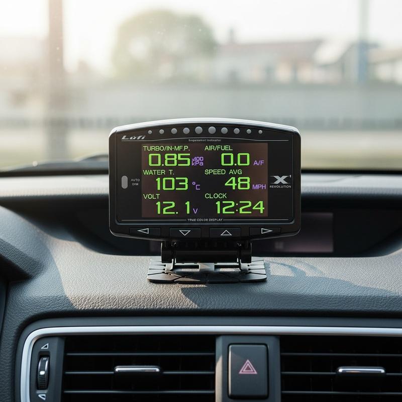 Car Smart OBD2 Auto Meter Speedometer Mini Digital Water Temperature Car Gauge OBD2 Monitor Lufi X1 HUD