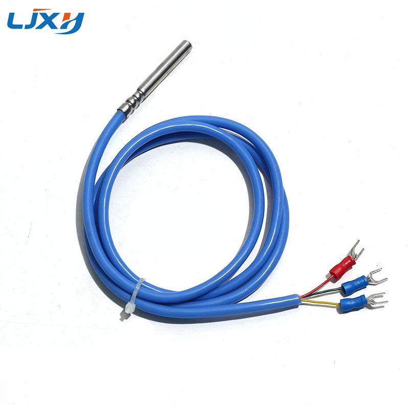 LJXH DS18B20 Digital Temperature Sensor Encapsulated Sensing Probe Straight Rod/Patch/Hole-Mounted Configuration 1M/2M/3M/4M/5M
