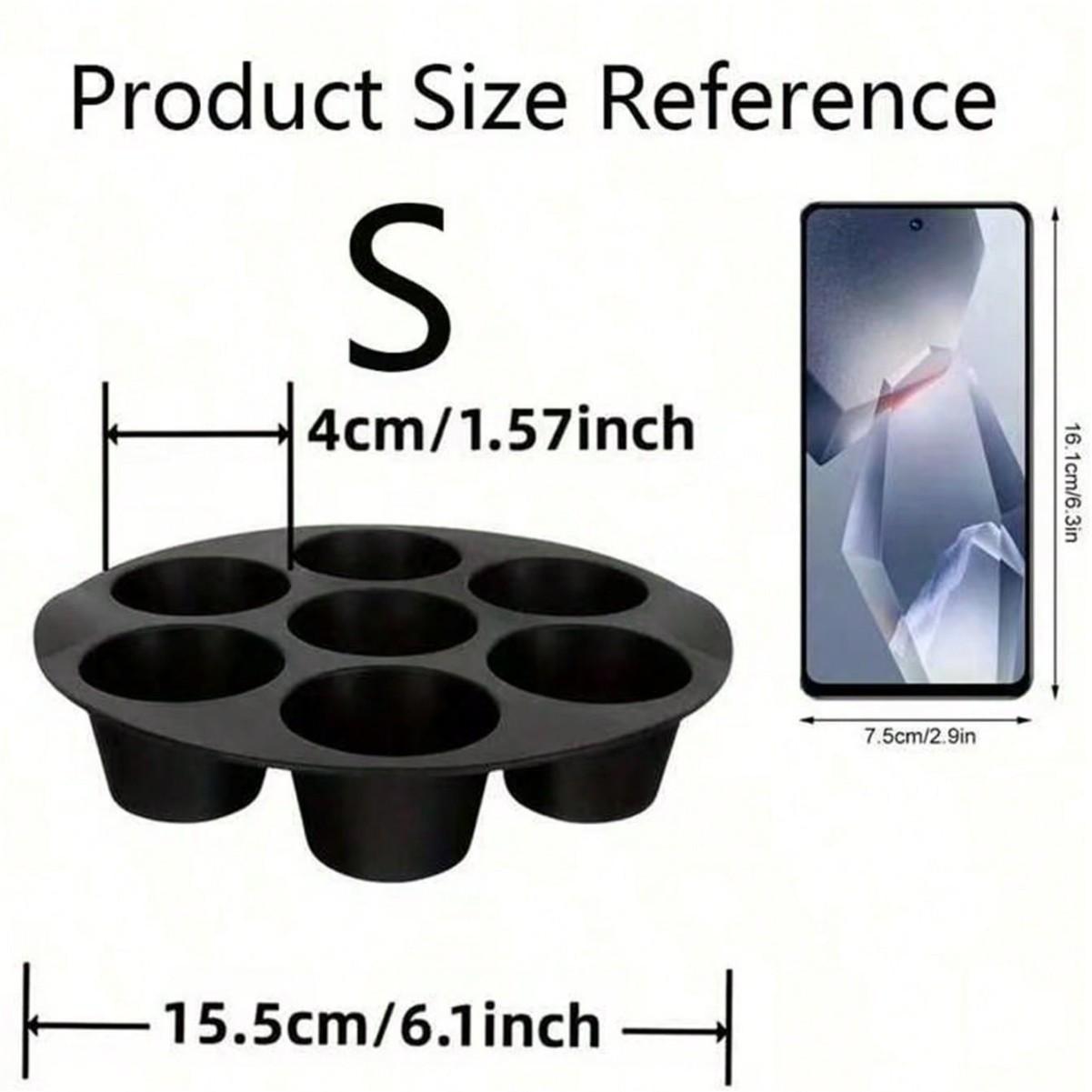Silicone 7-Hole Cake Mold for Air Fryer Baking Tools