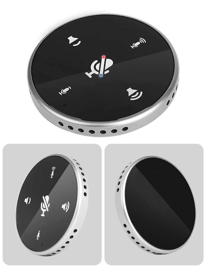 Conference Microphone Online Home Conference Web Video PC Web Conferencing Mute Omnidirectional Sound Noise Ideal for Web Speaker with Touch Sensor