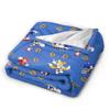 Shadow Game Flannel Blankets Soniced Cartoon Custom Throw Blanket for Home 200x150cm Plush Thin Quilt