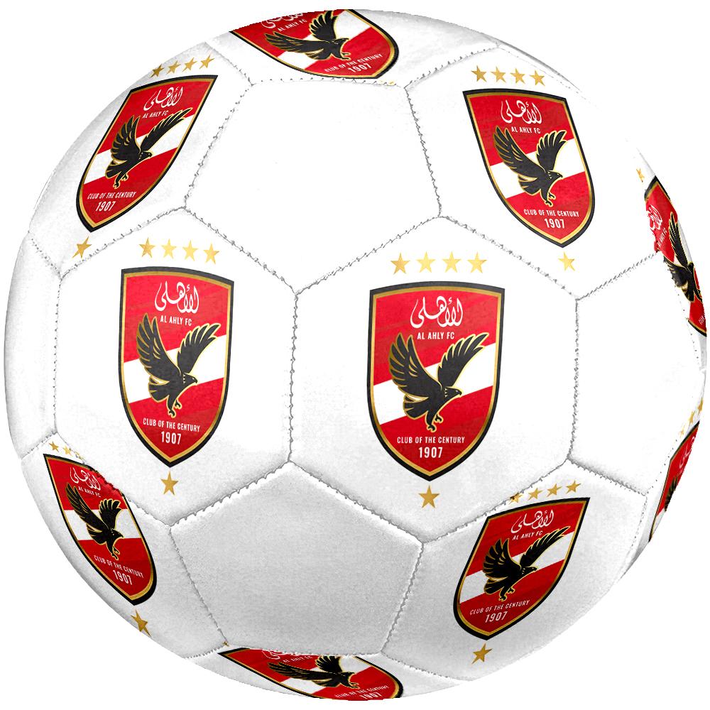 Al Ahly SC Soccer Ball, Colorful, Suitable for All Ages, Machine-stitched, PVC Material, Competition Grade, Durable and High Bounce