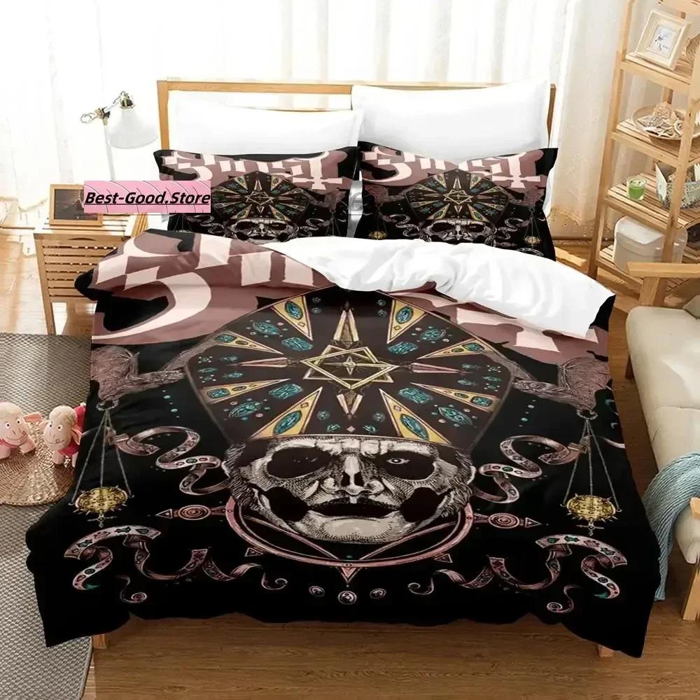 Ghost Rock Band Tank Bedding Set Printed Bed Set With Pillowcase Bed Duvet Cover Soft Single Double Queen Super King Size