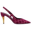 Suede Slim Heel High Heels 8.5cm Women's Burgundy 762381 FACMA 6112