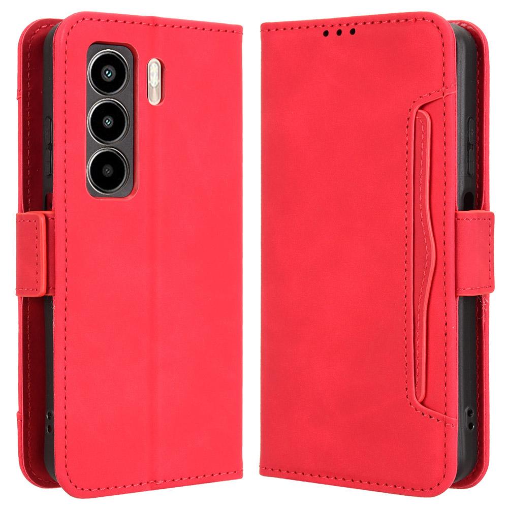 For Itel Power 70 4G Leather Case Phone Wallet Cover with Multiple Card Slots