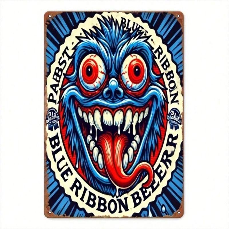 Металлический Настенный Постер, Бренд Пива Pabst Blue Ribbon, Ретро Винтажный Декор для Бара