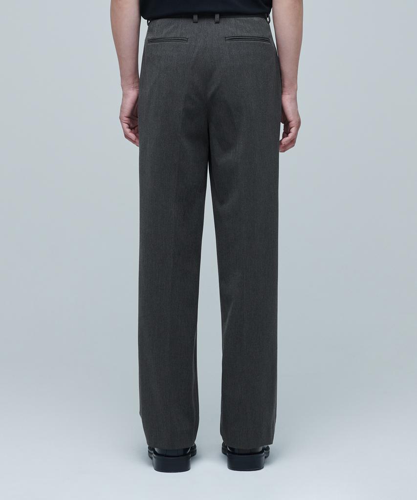 MUSINSA STANDARD Side Adjust Two-Tuck Wide Slacks [Medium Gray]