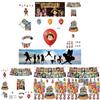 Buntes One Piece Themen-Geburtstagsdekorationsset Lebhafte und skurrile Papierrequisiten und Ballons