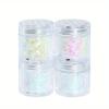1 Bottle Aurora Irregular Fragment Epoxy Resin Filler Iridescent Irregular Flakes For Resin Shaker Filler Sequins Silicone Mold Filling DIY