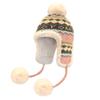 Wool Hat Women's New Winter Jacquard Knitted Hat Warm and Cold Ear Protection Hairball
