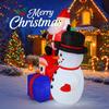 10.1FT Xmas Holiday Inflatable Yard Decor Santa Snowman Penguin Tree Set LED Christma Home Decoration Festive Toy Gift Decor