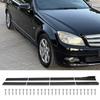 For Mercedes Benz Accessories W204 C63 C180 C200 C260 C300 AMG Car Side Skirt Extension Rocker Panel Splitters Winglet Lip Body