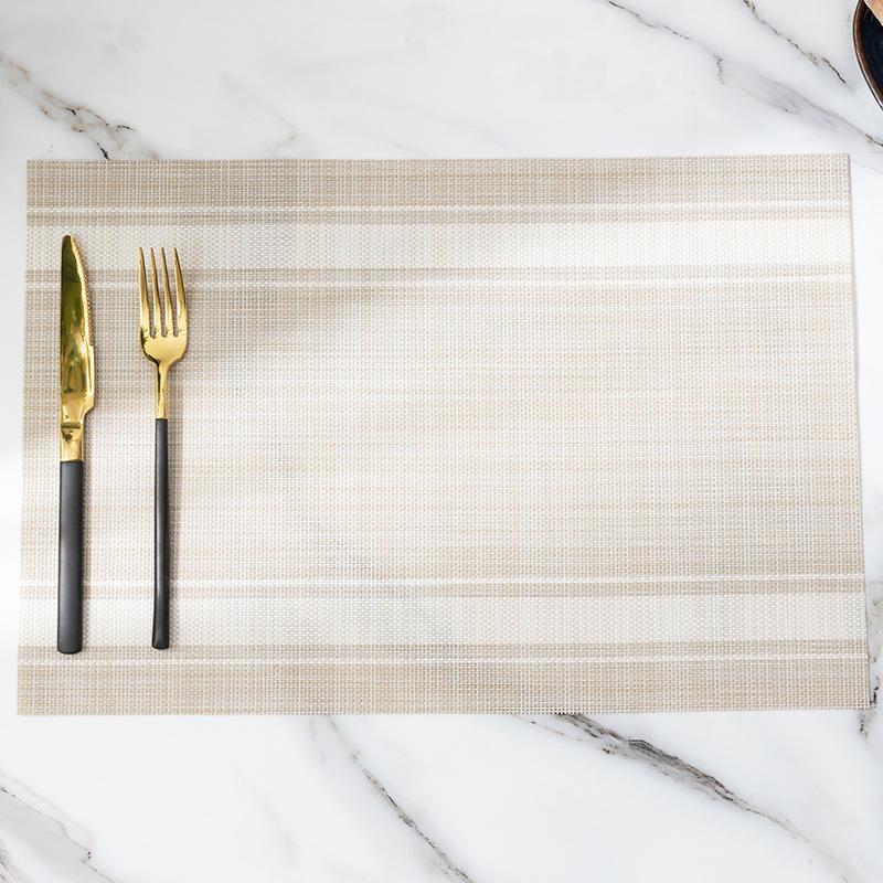 Hitzebeständige Tischsets PVC Rutschfest Esszimmertisch Tischsets Untersetzer Schüsseluntersetzer für Hotelbankett Heimparty Küchendekor