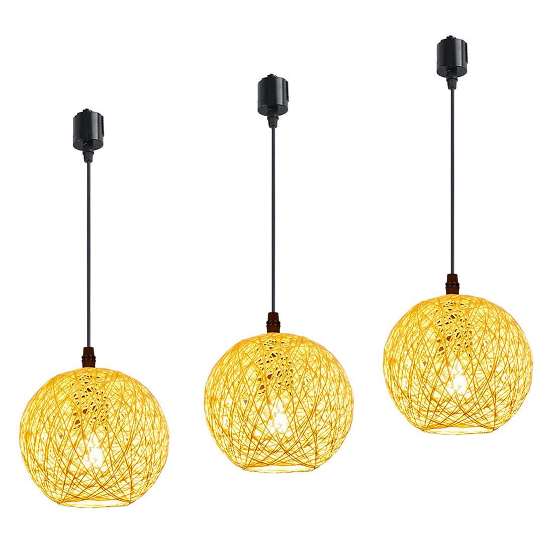 

Stylish hemp ball pendant light for duct rails. This Japanese-style LED pendant light features a simple hemp rope design. Also recommended for
