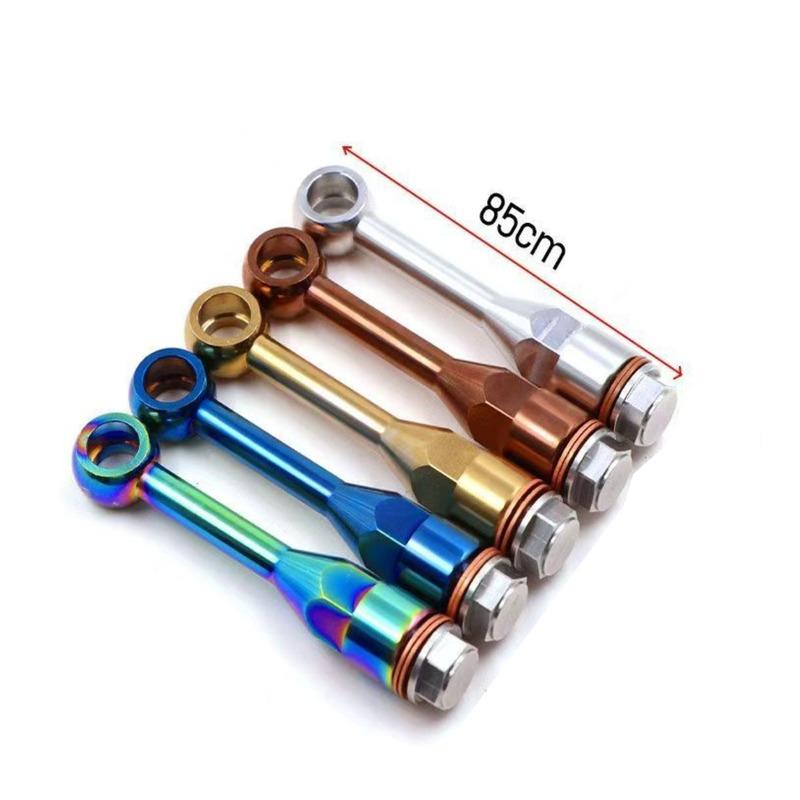 Universal CNC 304 Stainless Steel M10 Brake Hose Extension Tubing Stainless Steel Brake Line Extension Fitting Spare Accessories