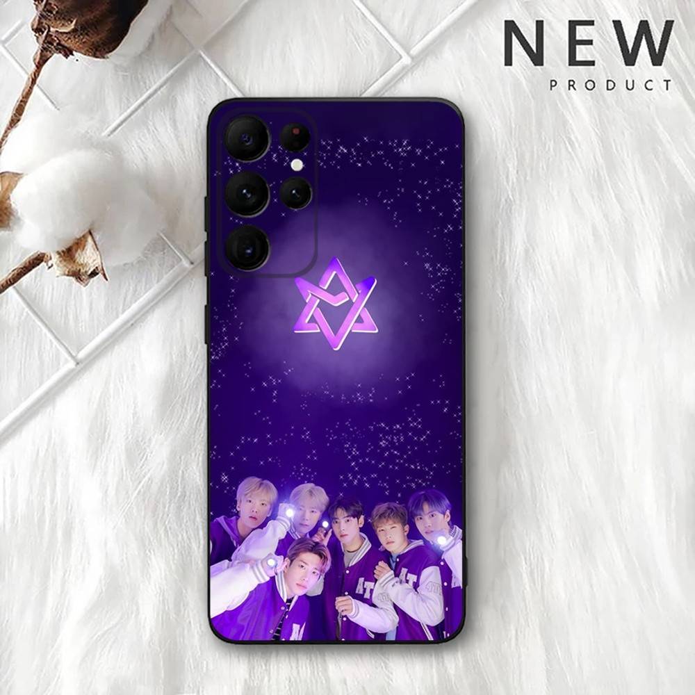 A-Astro Kpop Music Phone Case For Samsung S 25,24,23,22,30,21,10,9,Ultra,Plus,Lite,FE,4,5G Black Soft Case