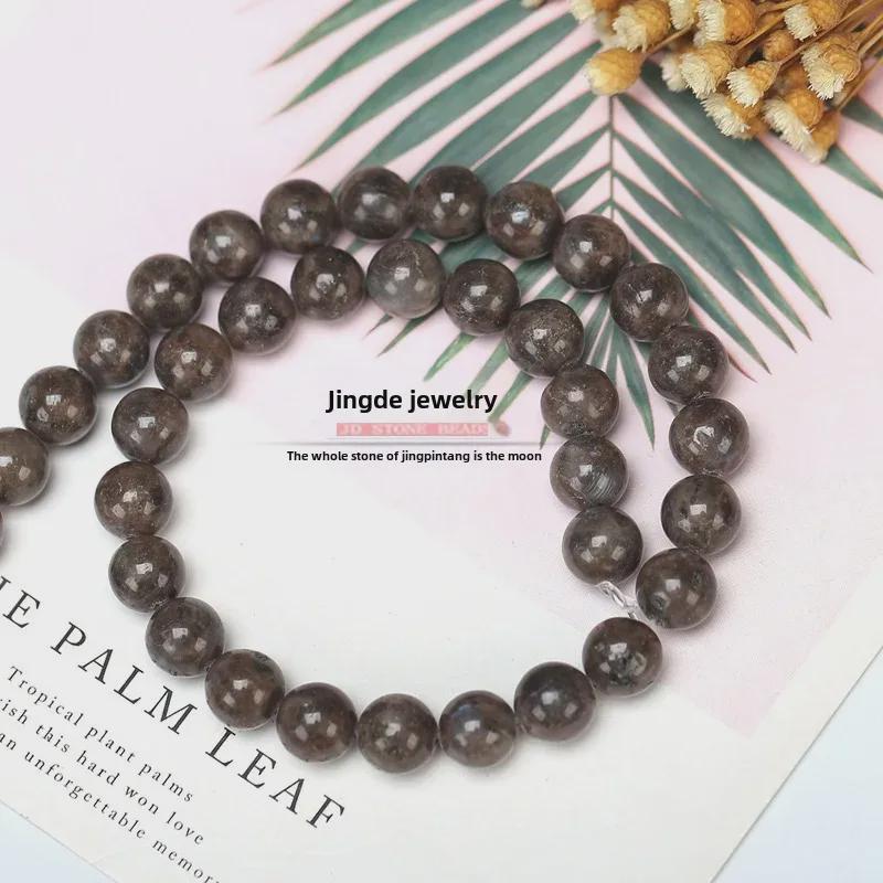 Labradorite Flash Stone Round Loose Beads for DIY Jewelry Making Accessories