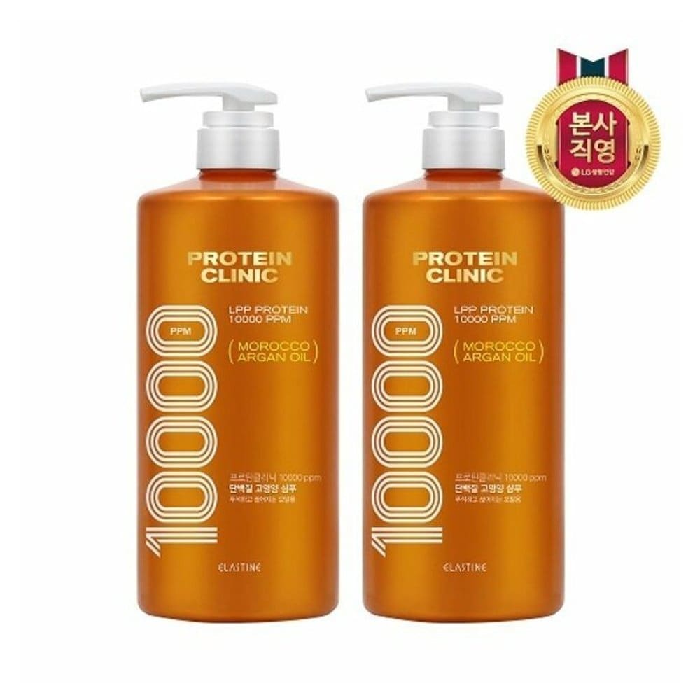 

ELASTINE Protein Clinic 10000 Protein High-Nutrient Shampoo 1000ML x 2