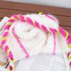 Cartoon Little Monster Woolen Hat Female Autumn and Winter Fringed Braid Headgear Warm Ear Protection Lei Feng Hat