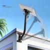 Space-saving Solar Bracket Terminal Plate Bracket, Roof Installation Weather Resistant High-Strength Carbon Steel Adjustable Panel Side Wall