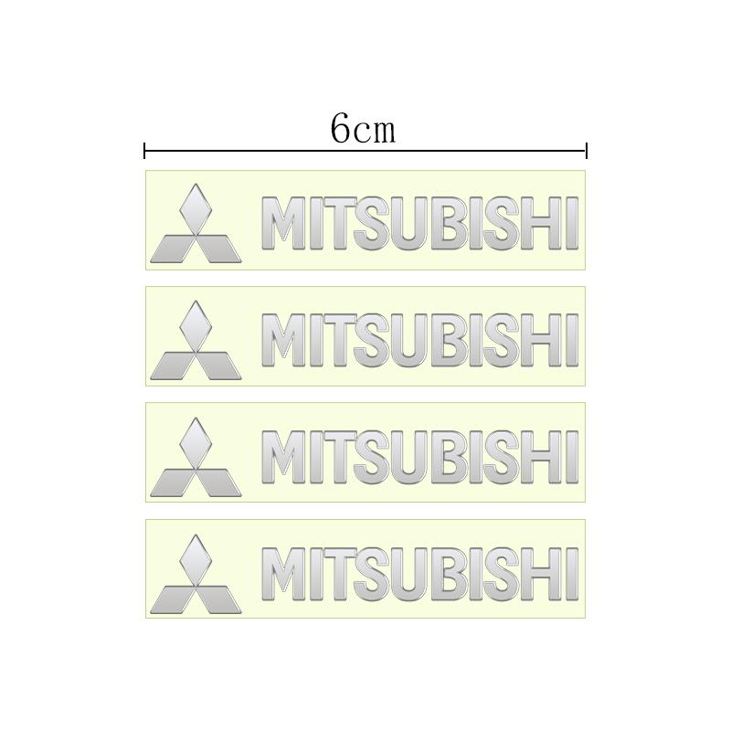 Metalen embleem Auto Decor Stickers Auto Ruitenwisser Stickers Voor Mitsubishi ASX LANCER OUTLANDER PAJERO Ralliart Auto Styling