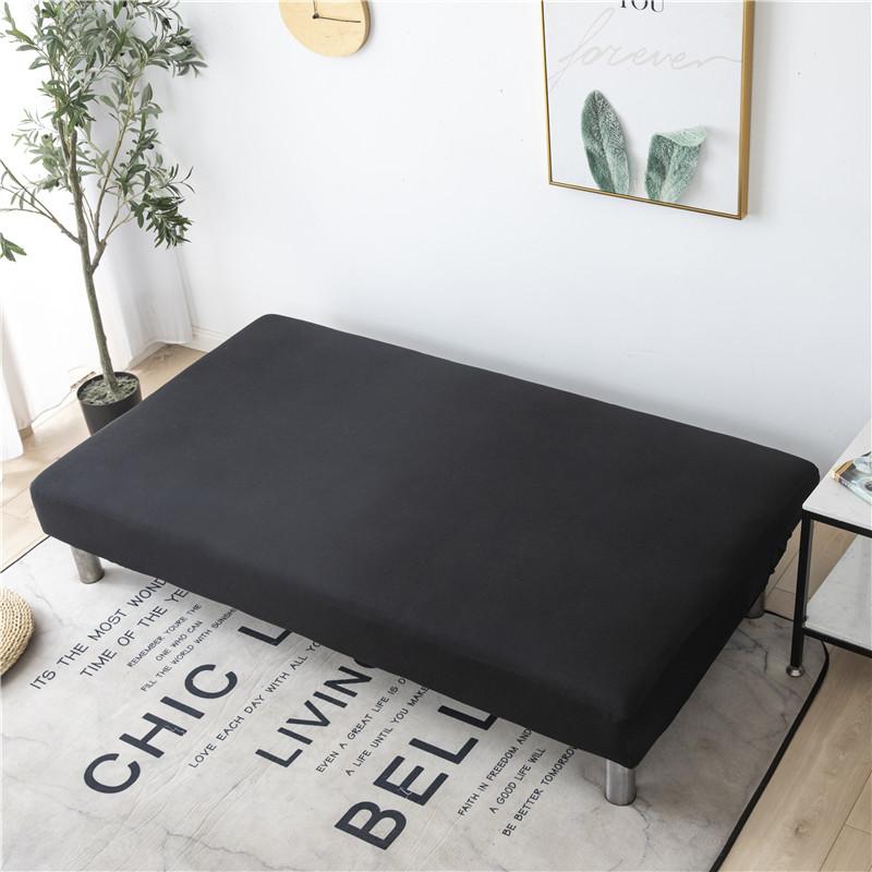 Solid Color Sofa Bed Cover All-inclusive Folding Sofa Covers for Living Roon Tight Wrap Couch Cover Without Armrest Funda Sofa