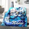 Customizable Genshin Impact1 Throw Blanket – Personalized Name, All-Season Cozy Snug Blanket, Machine Washable, Personalized Blanket