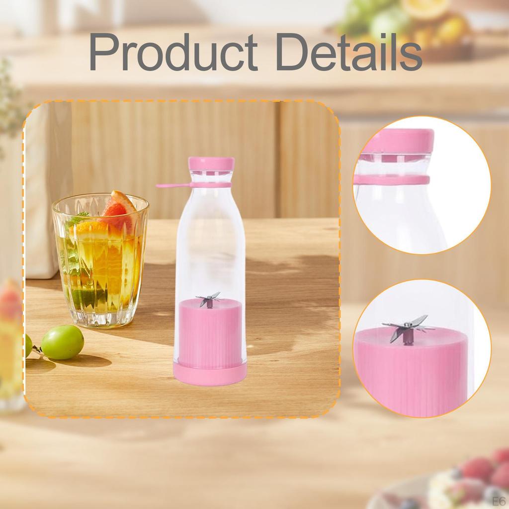 Electric Juicer Juice Mixer Bottle Mixing USB Fast Charging Portable Blender White