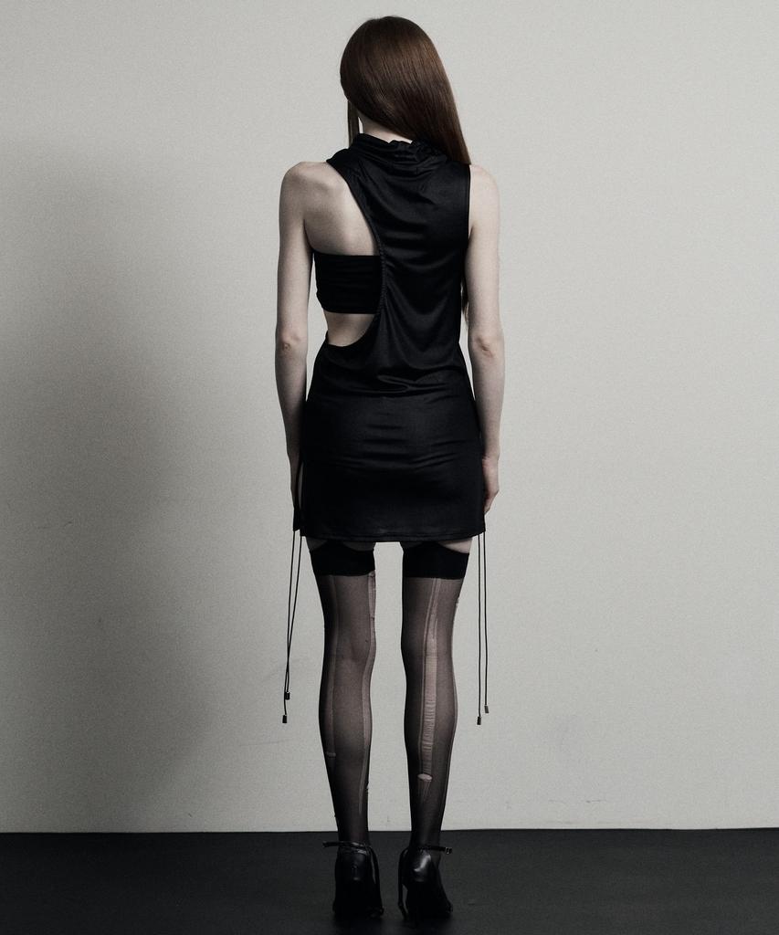 Piache Cut Out Dress_Black