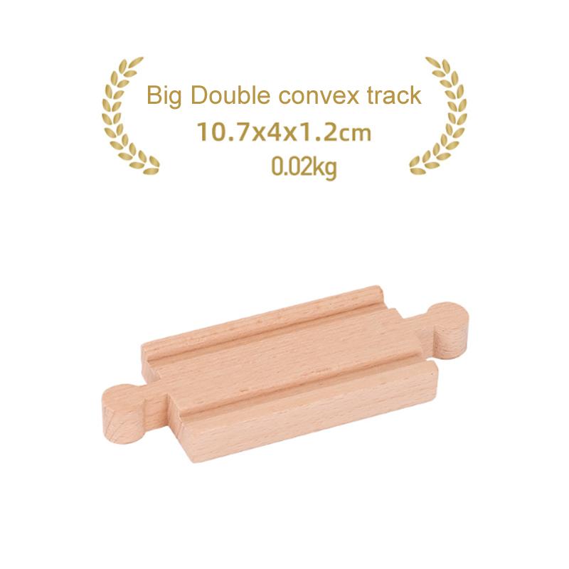 Children's Wooden Track Accessories Combination Universal Track Beech Wood Railway Train Track Toys Fit Biro All Brands Track