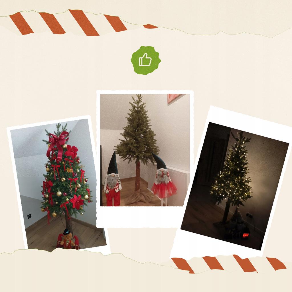 Artificial Christmas Tree On A Trunk Like A Life Spruce 180 100% Pe Dense