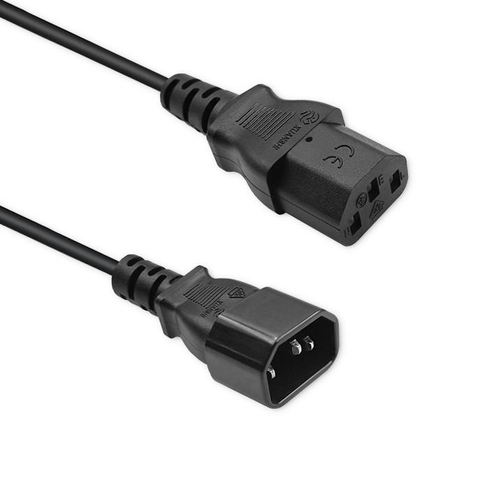 Qoltec Kabel Przedłużający Zasilający Iec C13/C14 | 3X1.00Mm² | 5M