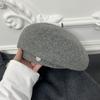 Simple Decor Wool Beret Hats Elegant Solid Color Elastic Painter Cap Lightweight Berets for Women Daily Use