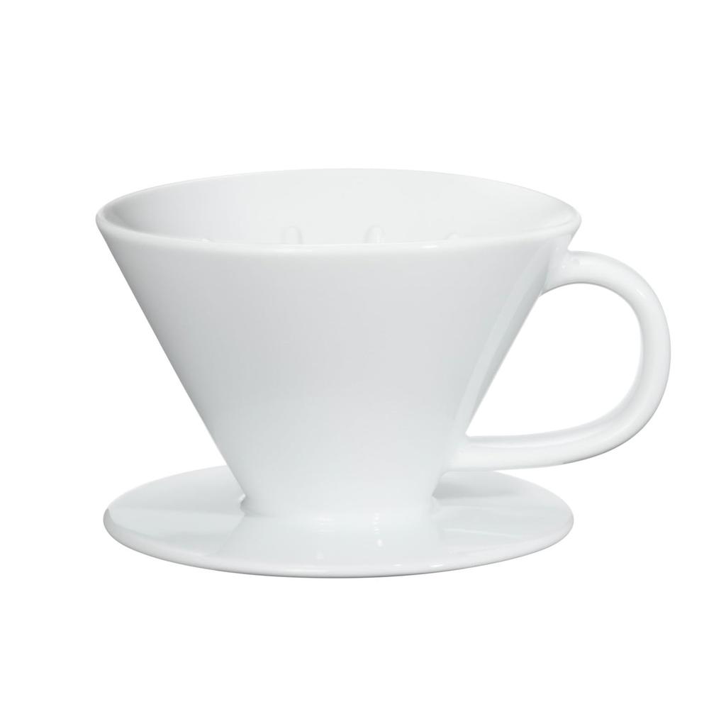 Hasami Ware Common Coffee Dripper, White, Diameter Approx. 13.5cm, Made in Japan, Product Code 26023