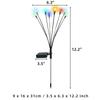 Solar Firefly Colorful 6-head Plug-in Lamp 2pcs Fireflies Ground Lights Colorful Solar Lights Solar