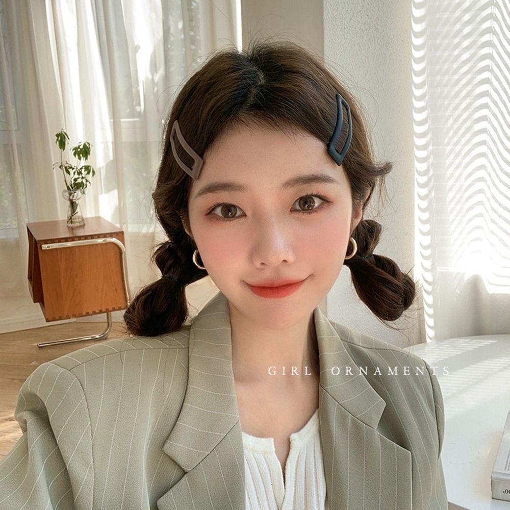 

BB Clip Geometry Shape Female Hair Accessories Girl Hair Clip Korean Style Headwear Hairpin Set